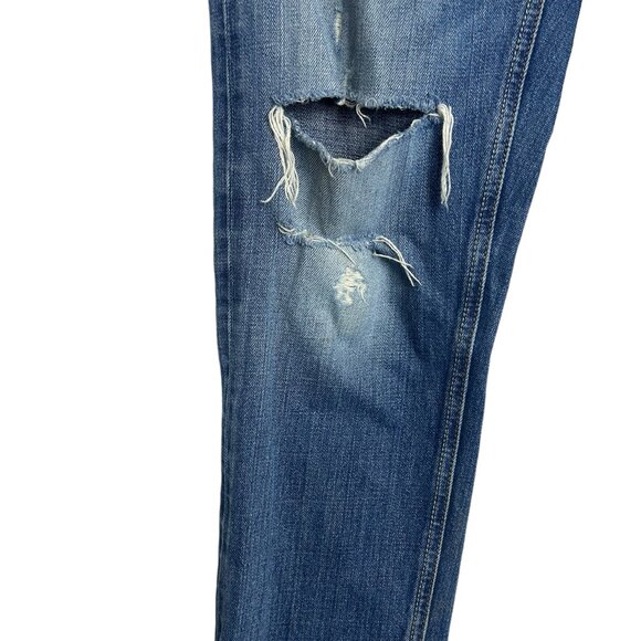 Fatface U.K. Men's Medium Wash Distressed Slim Fit Jeans - Size 32 - Picture 4 of 6